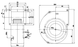 G1G160-BH29-52 Ebm-papst centrifugal fan 105W 24V