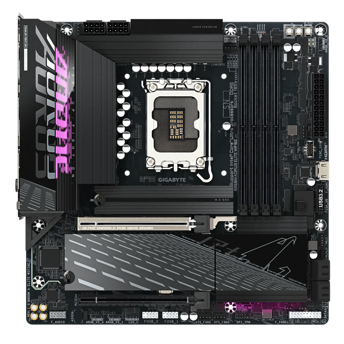 Gigabyte MB B860M AORUS ELITE WIFI6E B860 S1851 Max256GB DDR5 Micro
