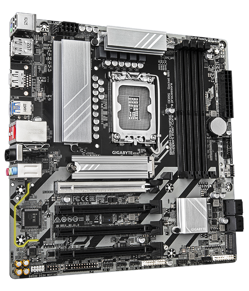Gigabyte MB B860M DS3H WIFI6E B860 LGA1851 Max192GB DDR5 m-ATX Retail
