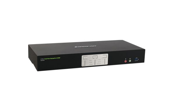 GCS1942 - Iogear 2-Port 4K Dual View Displayport Kvmp With Usb 3.0 Hub And Audio (Taa)