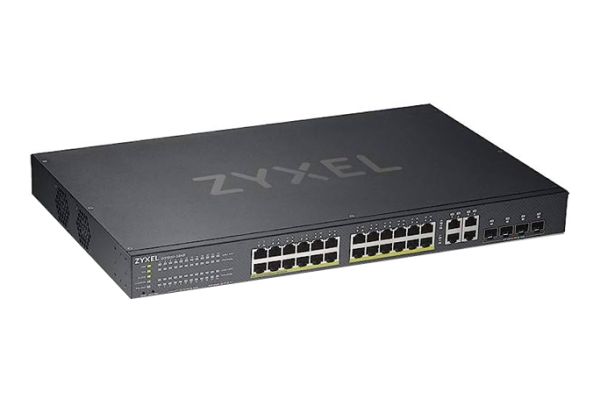 GS1920-24HPv2 - Zyxel 1920v2 Series 24-Ports 1000BASE-T Ethernet Smart Managed Network Switch with 4-Ports SFP