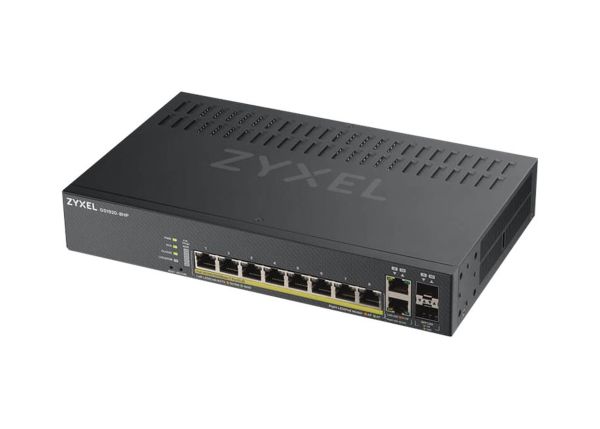 GS1920-8HPv2 - Zyxel 1920v2 Series 8-Ports 1000BASE-T Ethernet Smart Managed Network Switch with 2-Ports SFP