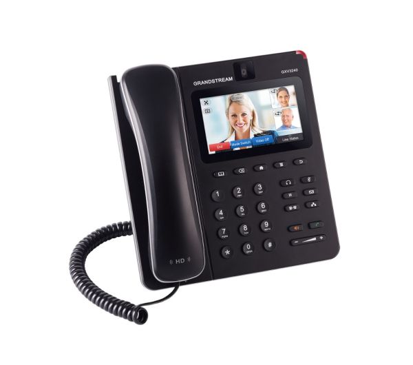 GXV3240 - Grandstream 6-Line Dual-Port Ethernet 4.3-inch Multi-Touch Screen Bluetooth Wi-Fi Video VoIP Phone