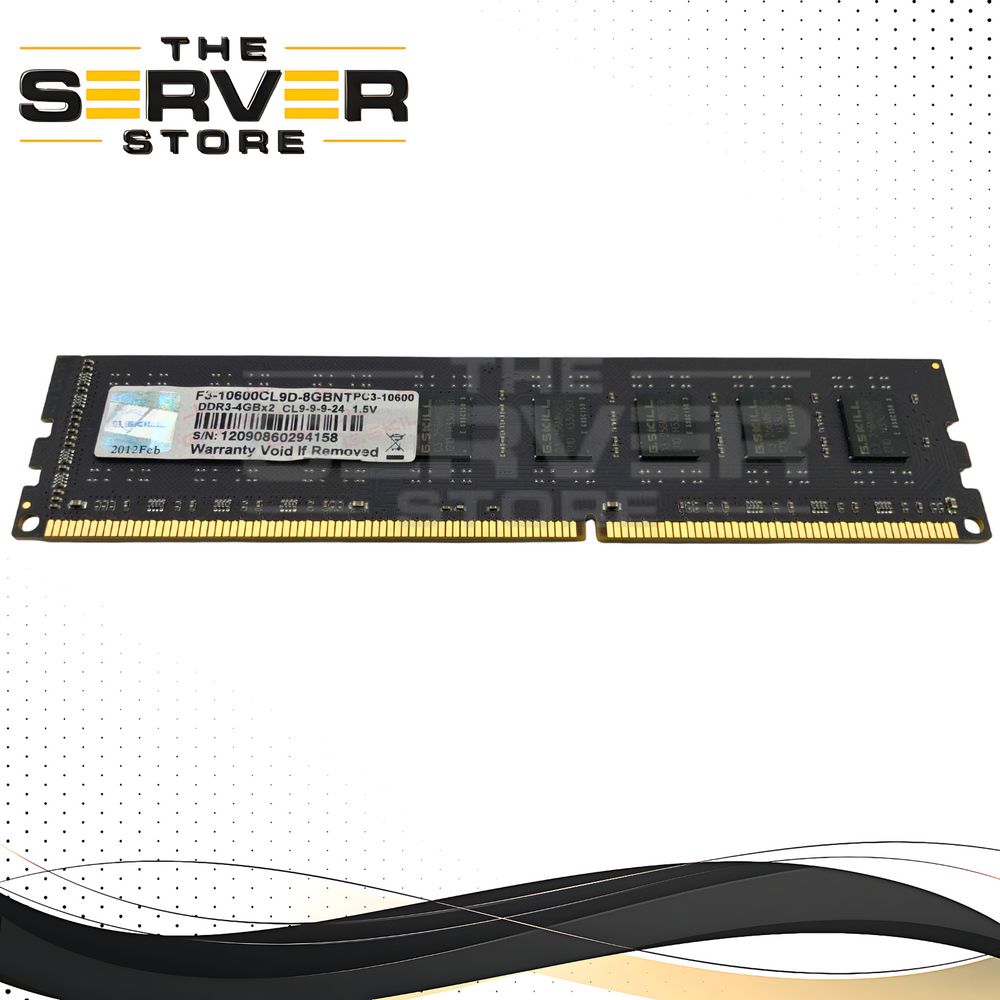 G.SKILL 4GB DDR3 1333MHz PC3-10600 CL9 Desktop Memory RAM F3-10600CL9D-8GBNT
