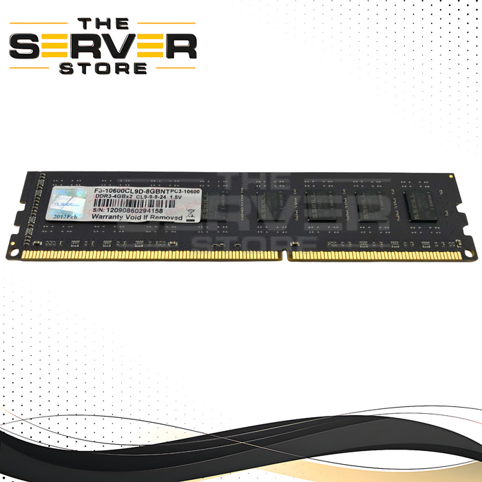 G.SKILL 4GB DDR3 1333MHz PC3-10600 CL9 Desktop Memory RAM F3-10600CL9D-8GBNT