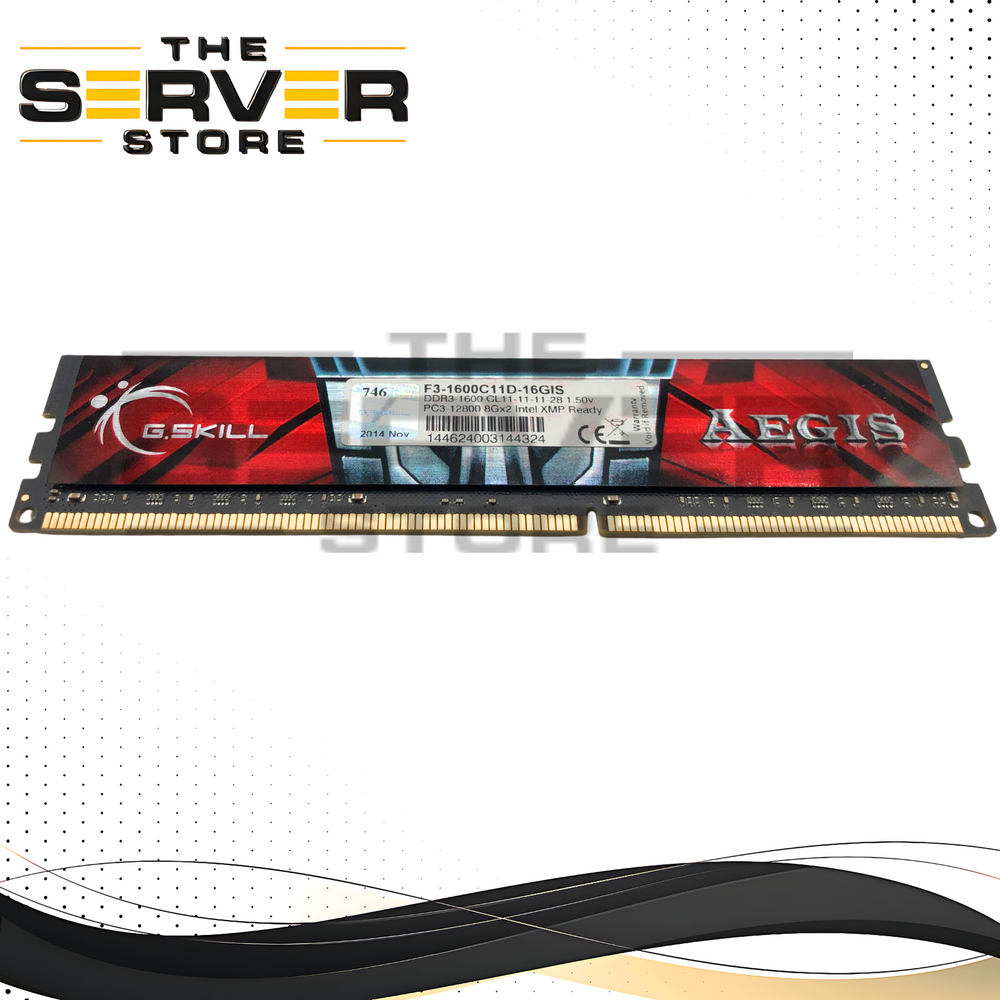 G.SKILL Aegis 8GB DDR3 1600MHz PC3-12800 CL11 Desktop RAM F3-1600C11D-16GIS
