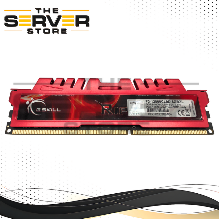 G.SKILL Ripjaws X 4GB DDR3 1600MHz PC3-12800 CL9 RAM F3-12800CL9D-8GBXL