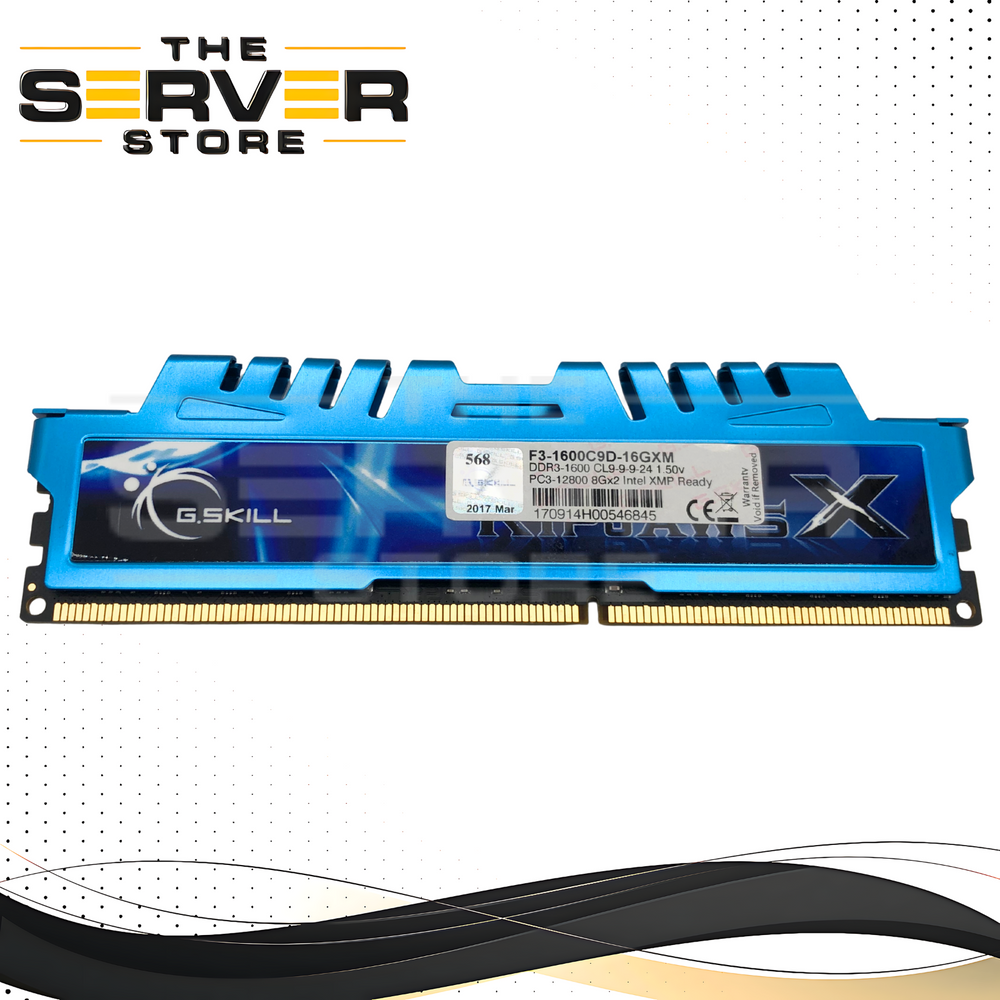 G.SKILL Ripjaws X 8GB DDR3 1600MHz PC3-12800 CL9 RAM F3-1600C9D-16GXM