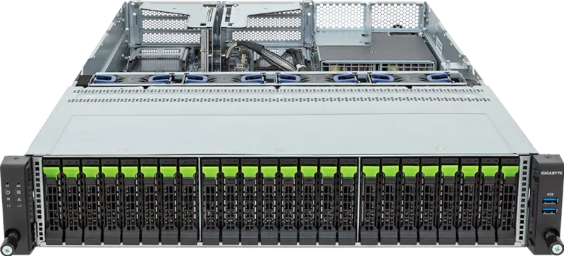 Gigabyte R263-Z36-AAD1 2U AMD EPYC 9005/9004 12-Channel DDR5 1600W Server