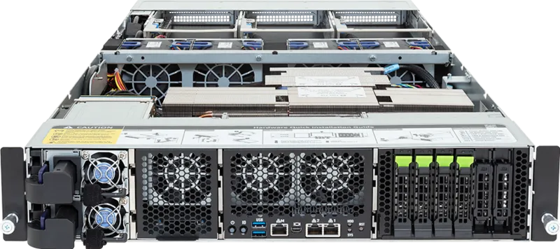 Gigabyte XH23-VG0-AAJ1 2U NVIDIA Grace Hopper 480GB RAM 96GB GPU Dual CPU Server