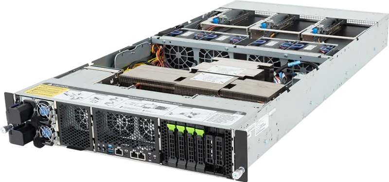 Gigabyte XH23-VG0-AAJ1 2U NVIDIA Grace Hopper 480GB RAM 96GB GPU Dual CPU Server