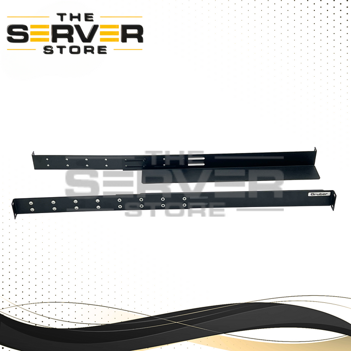Gruber Rack Mount Adjustable Rails Black (19"x 23"x 30") 34-102100
