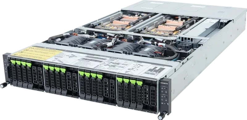 Gigabyte H263-V60-LAW1 NVIDIA Grace CPU Superchip 2U 4-Node Gen5 NVMe DLC Rackmount Server