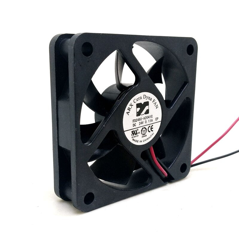 FD2460-A2041C 24x24x60mm 24V DC Axial Cooling Fan