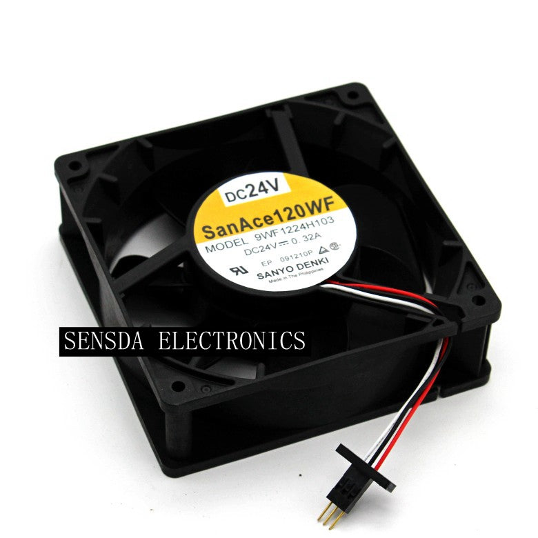 Sanyo Denki 9WF1224H103 120x120x38mm 24V DC 0.32A Axial Cooling Fan