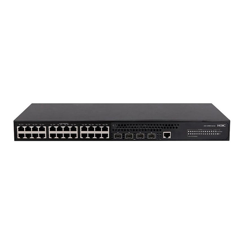 H3C S5560S-28P-SI 24xGE PoE+ + 4x10G SFP+ Layer 3 SMB/Campus PoE Access Switch
