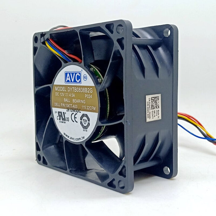 AVC DYTB0838B2G 80x80x38mm 12V DC Axial Cooling Fan
