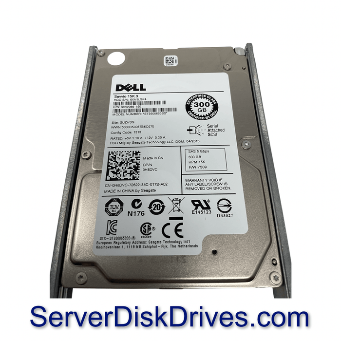 H8DVC — Dell 300GB 15K RPM 6Gb/s 64MB SAS 2.5 Hard Drive ST930065
