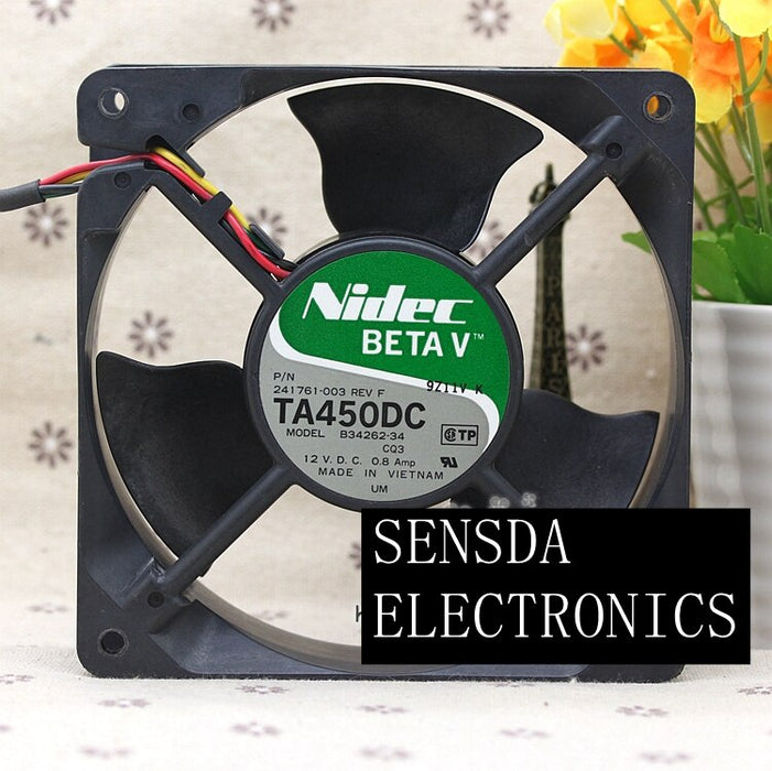Nidec TA450DC 120x120x38mm 12V DC 0.8A Axial Cooling Fan