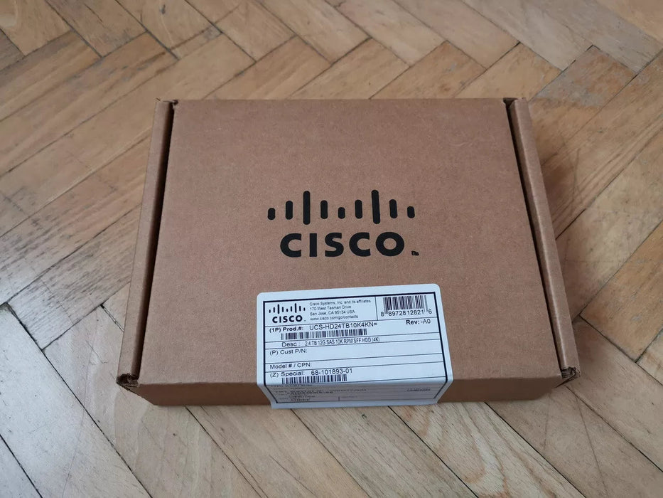HDD SAS 2.4TB 12G 10K RPM SFF (4K) NEW Cisco 68-101893-01 / UCS-HD24TB10K4KN Cisco
