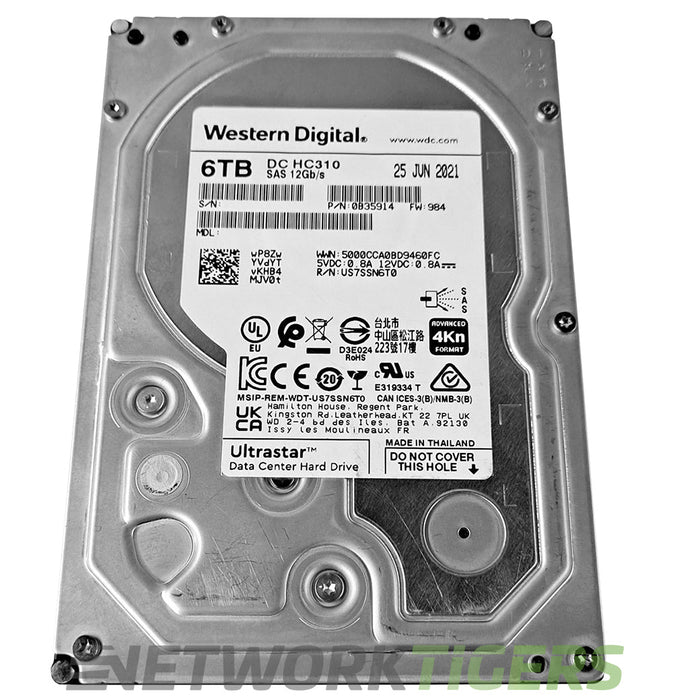 HGST 0B35914 3.5 Inch LFF 6TB SE SAS Hard Drive