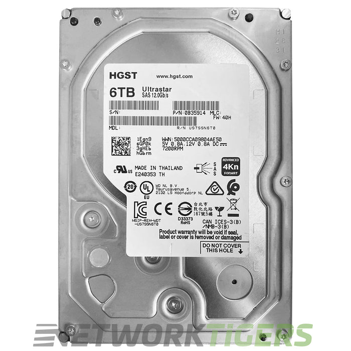 HGST 0B35914 3.5 Inch LFF 6TB SE SAS Hard Drive