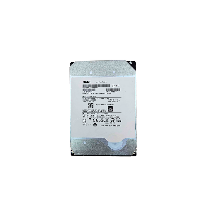 HGST 10TB 7.2K 6Gbps SATA 3.5'' HDD Hard Drive 4Kn (HUH721010ALN600)