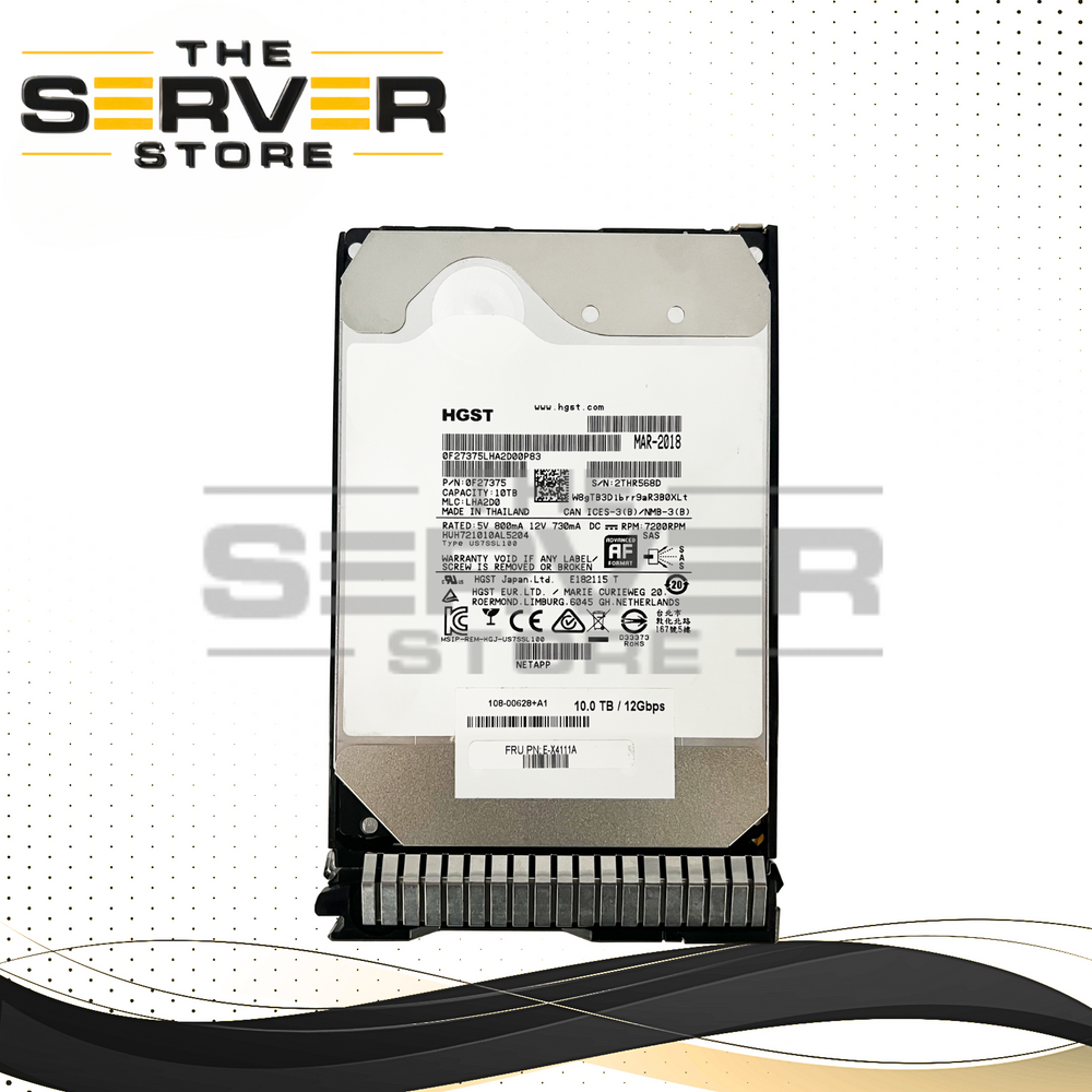 HGST 10TB SAS 12G 7.2K 3.5" HDD Ultrastar He10 (DC HC510) Series HUH721010AL5204 for HPE ProLiant Server with LFF SCC 3.5" Tray