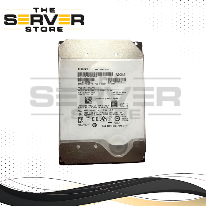 HGST 10TB SAS 12G 7.2K LFF 3.5" Ultrastar DC HC510 Series HUH721010AL5200 HDD 0F27352