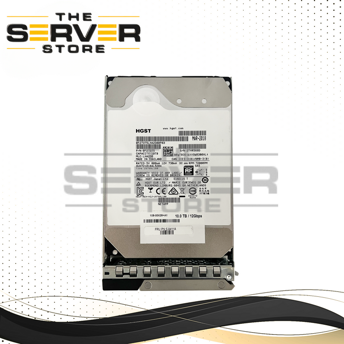 HGST 10TB SAS 7.2K 12G LFF 3.5" HDD Ultrastar He10 (DC HC510) Series HUH721010AL5204 with Dell LFF 3.5" Tray Gen14th Gen15th Gen16th