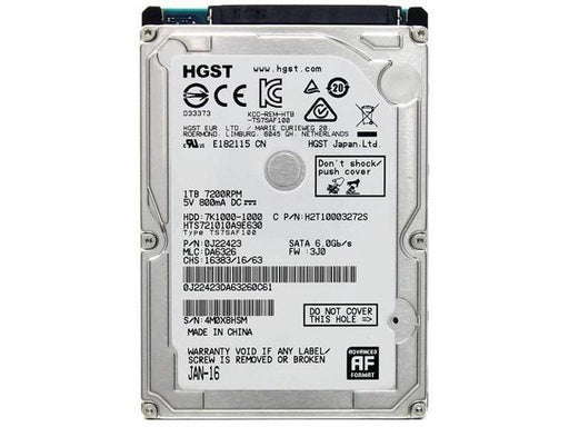 7K1000 — HGST Travelstar HTS721010A9E630 1TB 7.2K 32MB SATA