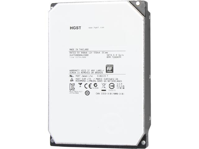 HUH728080ALE600 — HGST Ultrastar He8 8TB 7.2K SATA 6Gb/s 128MB 3.