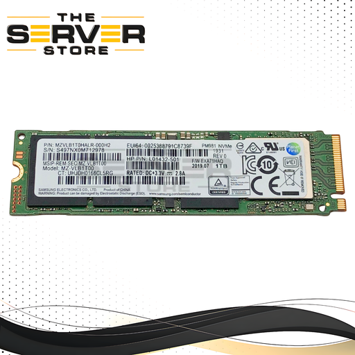 HP 1TB NVMe 2280 M.2 PCIe 3.0 x4 TLC SSD Samsung PM981 Series MZ-VLB1T00 L01432-501