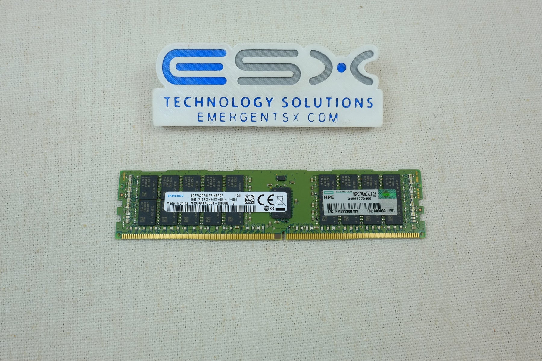 HP 809083-091 32GB 2Rx4 PC4-2400T DDR4 Smart Memory Server DIMM 805351-B21