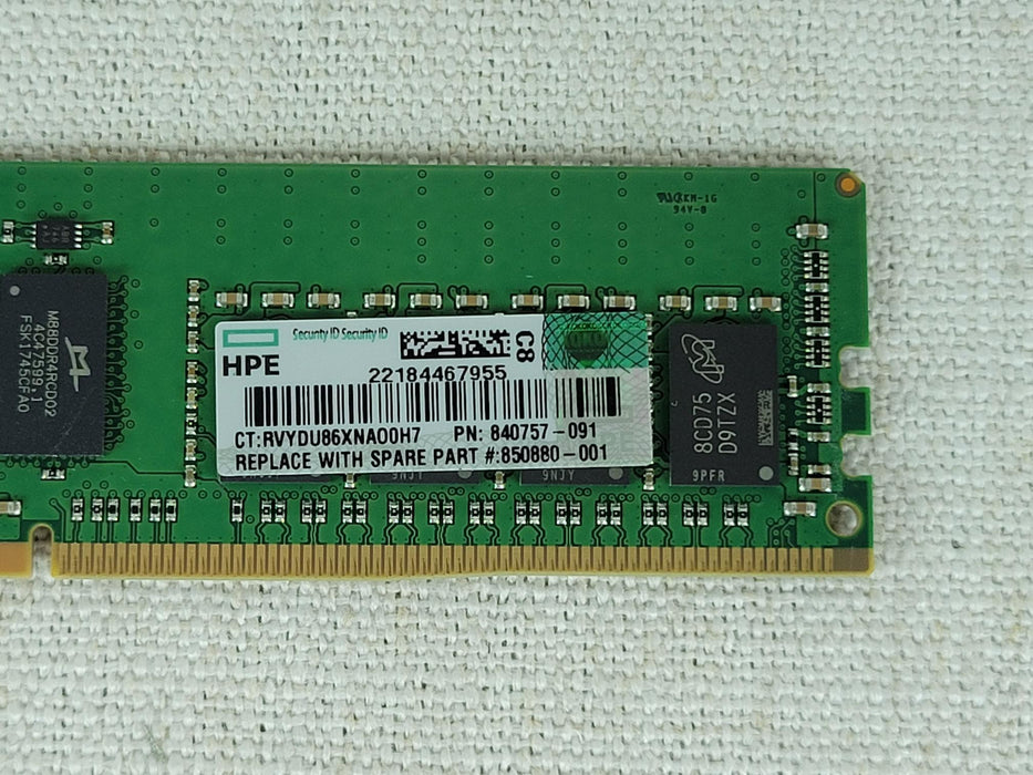 HP 840757-091 16GB 1Rx4 PC4-2666V DDR4 Server Memory DIMM 815098-B21