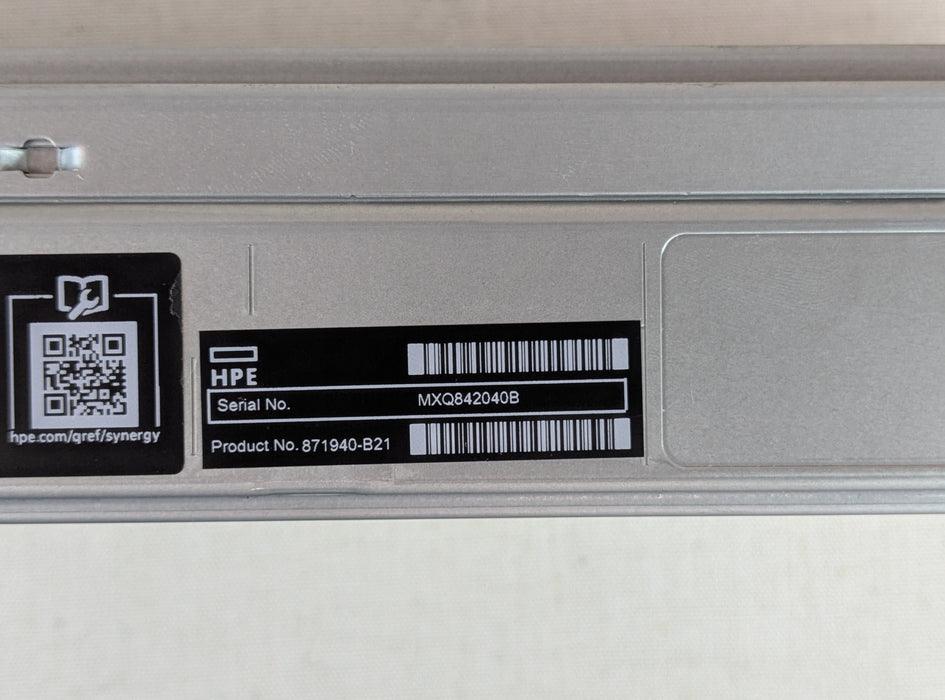 HP 871940-B21 Synergy 480 Gen10 CTO Blade Chassis Standard Backplane