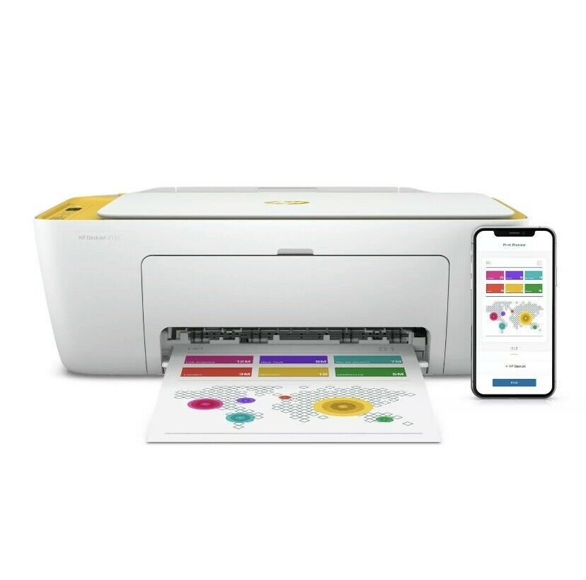 HP DeskJet 2732 Wireless All-in-One Color Inkjet Printer - 5AR85A