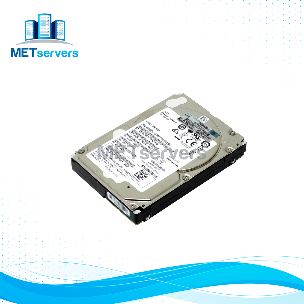 HP Enterprise 600GB 12Gbps 10K RPM  SAS 2.5'' SFF HDD Hard Drive (EG000600JWEBH)