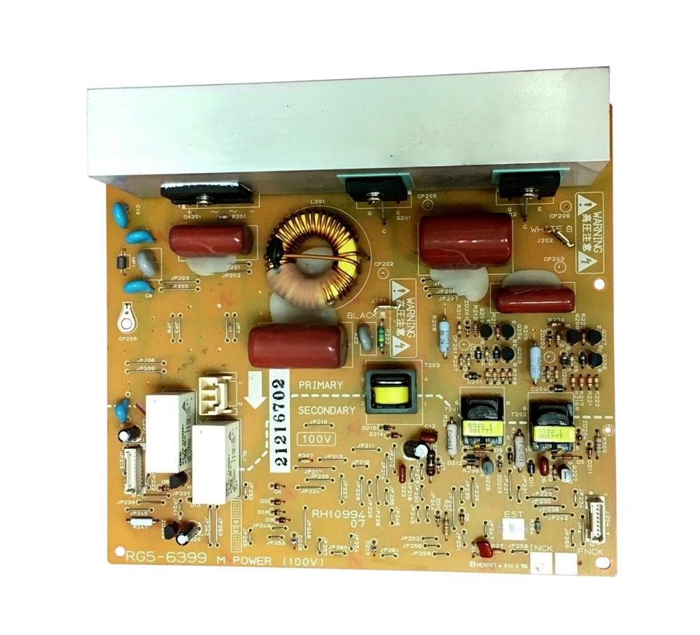 HP Fuser Power Supply PC Board (110V) for Color LaserJet 4600dtn Printer - RG5-6399NC