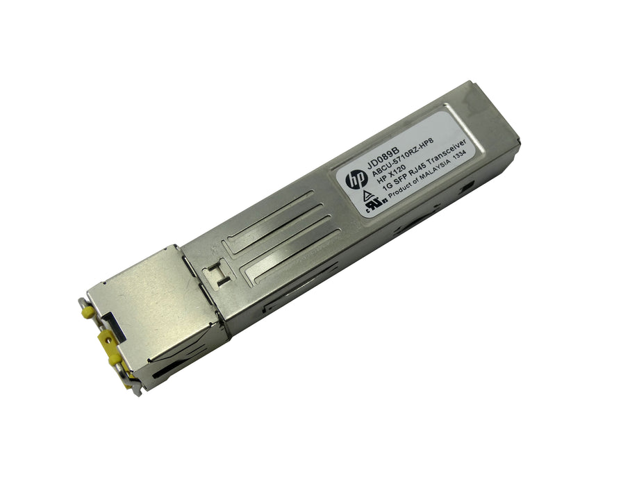 HP HPE X125 JD089B 1G SFP-T RJ45 1000Base-T 100M Transceiver (ABCU-5710RZ-HP8)
