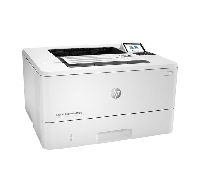 HP LaserJet Enterprise M406dn 1200 x 1200 dpi 38 ppm USB, Ethernet Automatic Duplex Printing 8-inch Touch Screen LCD Display Desktop Monochrome Laser Printer - 3PZ15A#BGJ