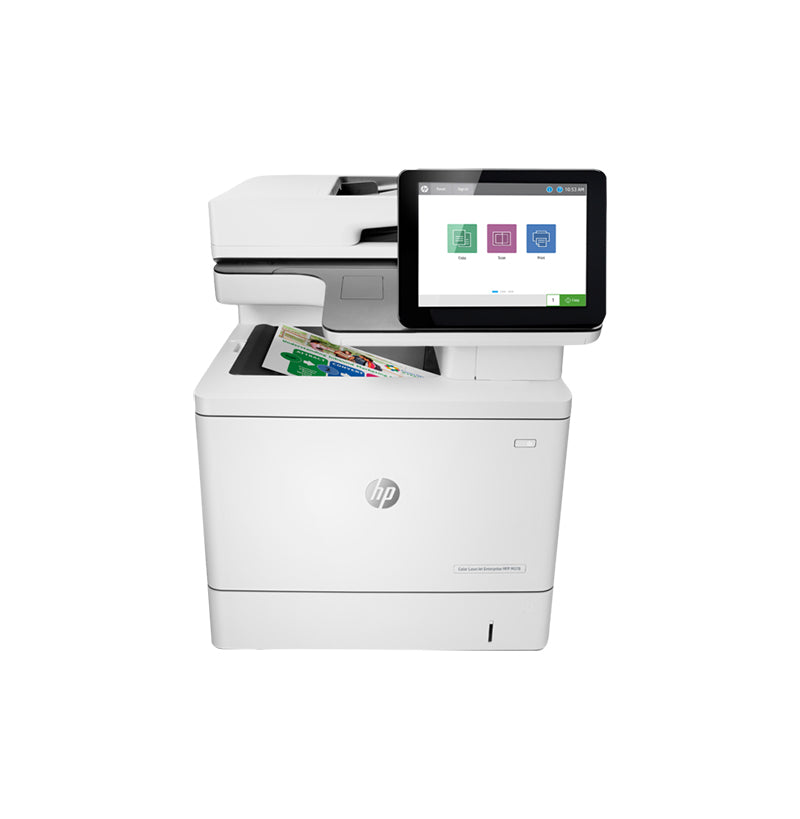 HP LaserJet Enterprise M578dn 1200 x 1200 dpi 38 ppm USB, Ethernet Automatic Duplex Printing 8-inch Touch Screen LCD Display Desktop Color Laser Multifunction Printer - 7ZU85A
