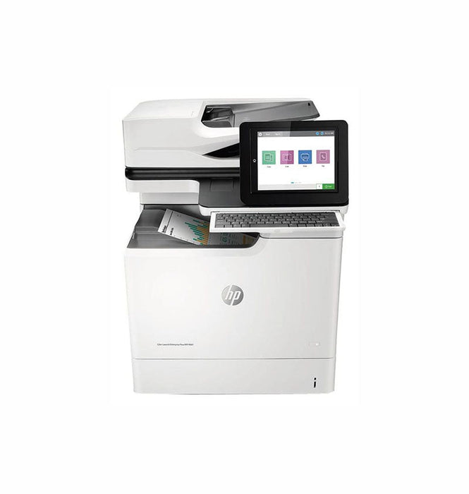 HP LaserJet Enterprise M681dh 1200 x 1200 dpi 50 ppm USB, Ethernet Automatic Duplex Printing 8-inch Touch Screen LCD Display Desktop Color Laser Multifunction Printer - J8A10A