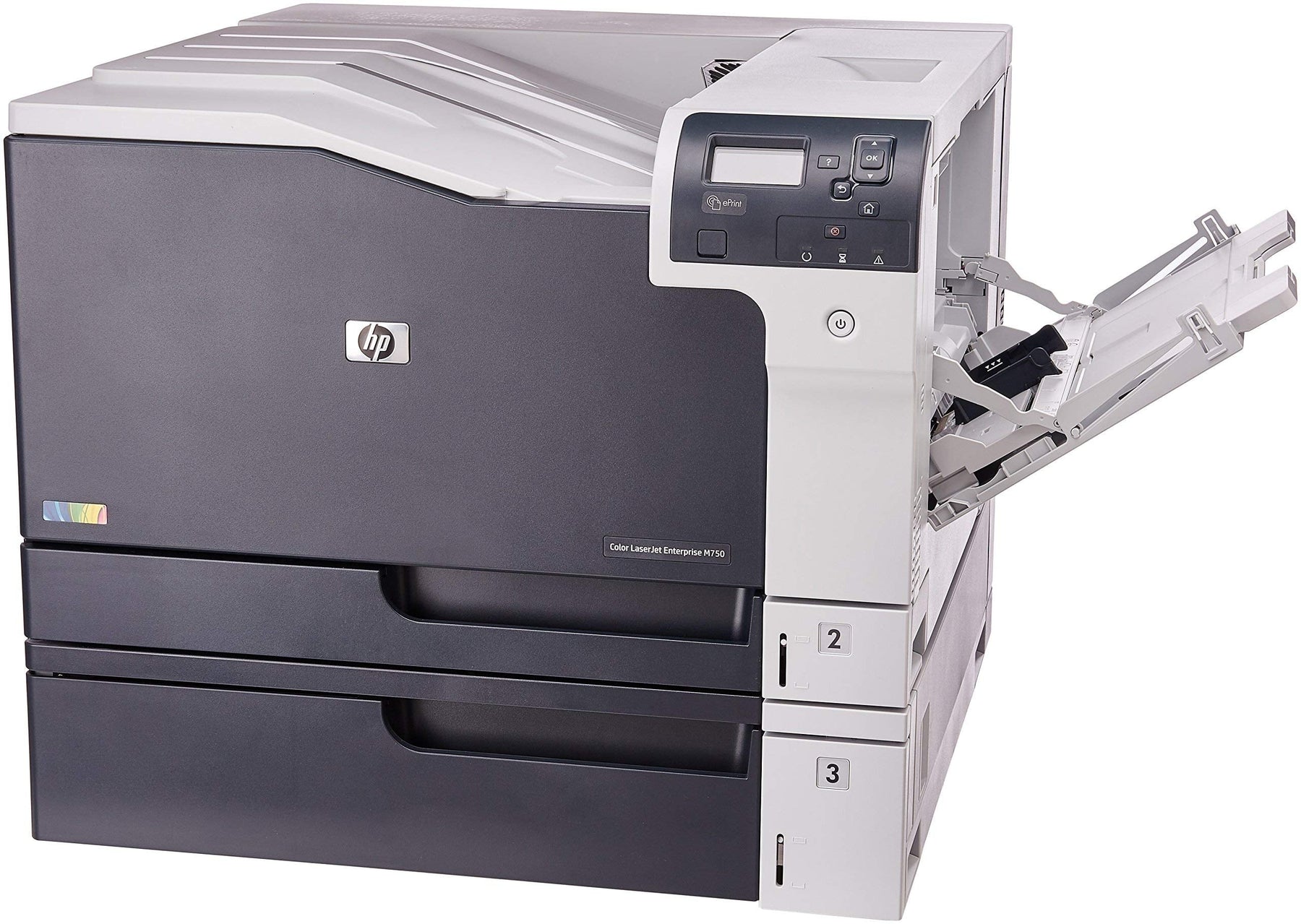 HP LaserJet Enterprise M750n 600 x 600 dpi 30 ppm USB, Ethernet LCD Display Desktop Color Laser Printer - D3L08A