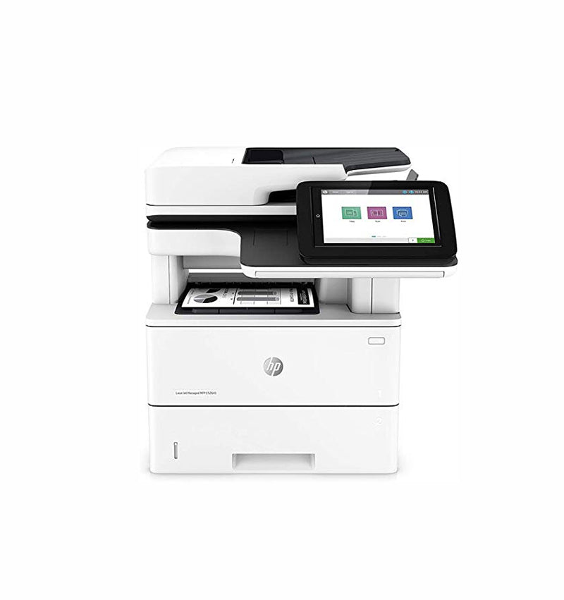 HP LaserJet Managed E52645dn 1200 x 1200 dpi 45 ppm USB, Ethernet Duplex Printing 8-inch Touch Screen LCD Display Desktop Monochrome Laser Multifunction Printer - 1PS54A