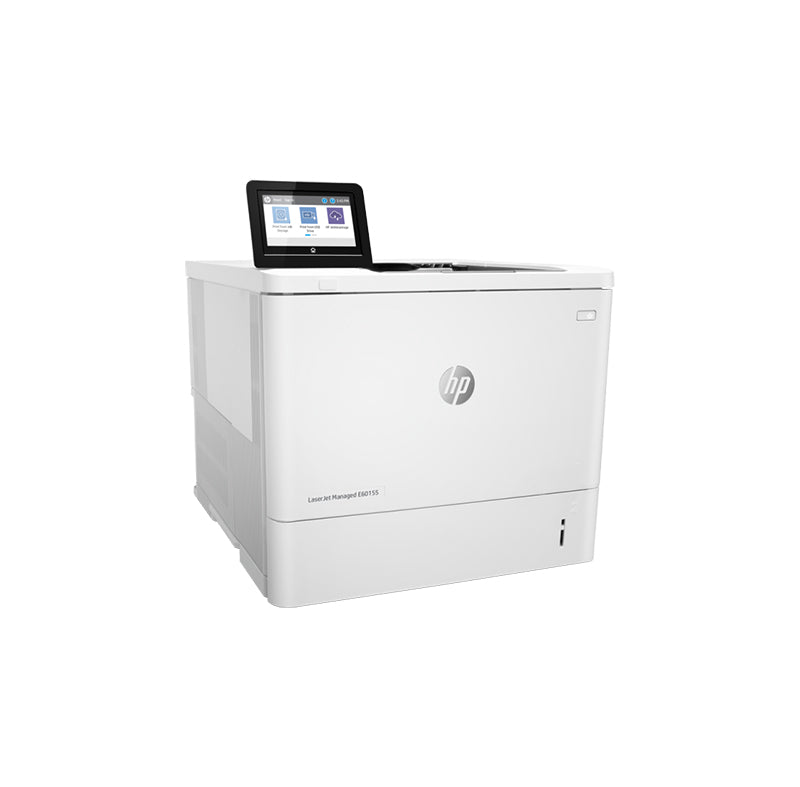 HP LaserJet Managed E60155dn 1200 x 1200 dpi 55 ppm USB, Ethernet Automatic Duplex Printing 4.3-inch Touch Screen LCD Display Desktop Monochrome Laser Printer - 3GY09A