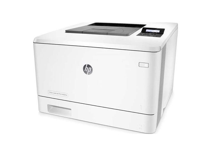 HP LaserJet Pro M452dw 600 x 600 dpi 28 ppm USB, Ethernet, Wi-Fi Automatic Duplex Printing 3-inch Touch Screen LCD Display Desktop Color Laser Printer - CF394A#BGJ