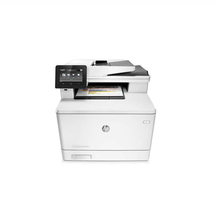 HP LaserJet Pro M477fdn 600 x 600 dpi 28 ppm USB, Ethernet Automatic Duplex Printing 4.3-inch Touch Screen LCD Display Desktop Color Laser Multifunction Printer - CF378A