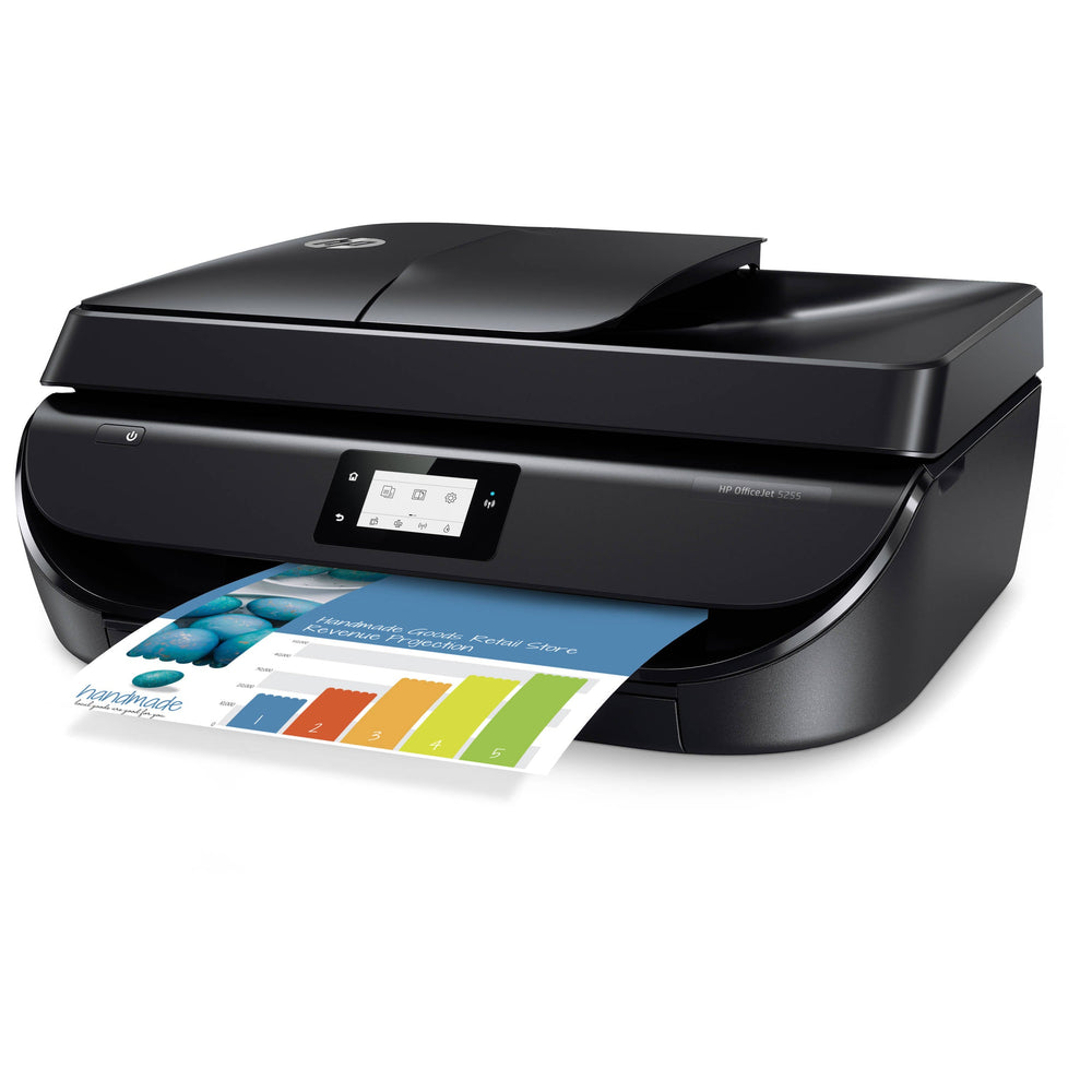 HP OfficeJet 5255 4800 x 1200 dpi 10 ppm USB Wi-Fi Automatic Duplex Printing 2.2-inch Touch Screen LCD Display Desktop Color InkJet All-in-One Printer - M2U75A
