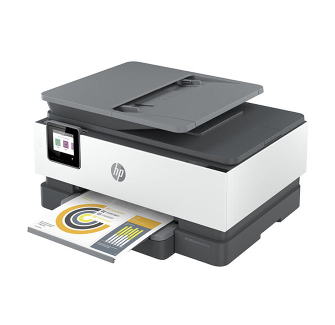 HP OfficeJet Pro 8025e 1200 x 1200 dpi 20 ppm USB, Ethernet, Wireless All-in-One Color Inkjet Printer - 1K7K3A